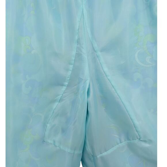 Vintage 1960's Acetate Chiffon Lined PSYCHEDELIC PALAZZO PANTS Mod Swirly Clouds - Picture 8 of 10